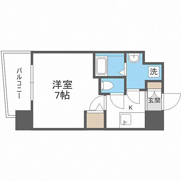 アドバンス難波ラシュレ ｜大阪府大阪市浪速区難波中3丁目(賃貸マンション1K・2階・23.31㎡)の写真 その2