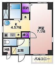 J.S桜町 403 ｜ 愛知県豊田市桜町1丁目3（賃貸マンション1R・4階・23.51㎡） その2