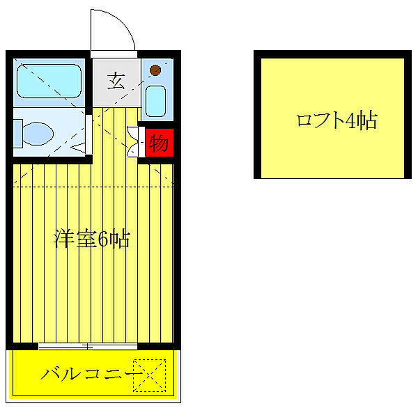 パレスオーエム上板橋 202｜東京都板橋区上板橋1丁目(賃貸アパート1R・2階・16.00㎡)の写真 その2