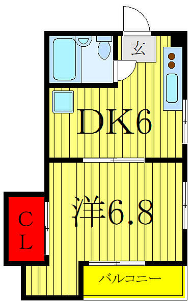 木グリーンコーポ　2号館 101｜東京都板橋区本町(賃貸アパート1K・1階・23.00㎡)の写真 その2