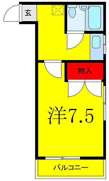 メイフラッツ 105｜東京都板橋区赤塚7丁目(賃貸アパート1K・1階・25.05㎡)の写真 その2