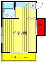 小倉ハウス 203 ｜ 東京都北区浮間1丁目（賃貸アパート1R・2階・21.44㎡） その2