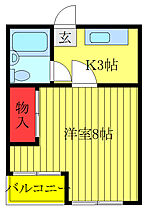 メゾン西が丘 302 ｜ 東京都北区西が丘1丁目23-6（賃貸マンション1K・3階・25.76㎡） その2