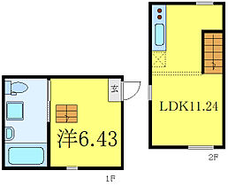 双葉町のアパートメント B01 ｜ 東京都板橋区双葉町（賃貸アパート1LDK・2階・35.02㎡） その2