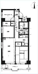 ヴィラロイヤル第2両国 2SLDKの間取図画像