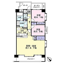 間取図画像 2LDK