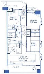 ノーブル猿江恩賜公園EAST 3LDKの間取図画像