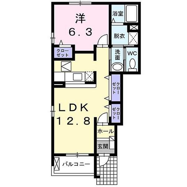 ＹａＭａＴｏ 105｜鳥取県倉吉市下余戸(賃貸アパート1LDK・1階・46.49㎡)の写真 その2