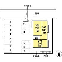 セレストYK 201 ｜ 鳥取県倉吉市上井905（賃貸アパート1LDK・2階・50.26㎡） その16