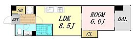 大阪府大阪市中央区瓦屋町3丁目（賃貸マンション1LDK・6階・34.97㎡） その2