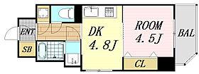 大阪府吹田市豊津町（賃貸マンション1DK・7階・28.87㎡） その2