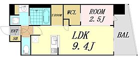 大阪府大阪市浪速区敷津西2丁目（賃貸マンション1LDK・2階・31.99㎡） その2