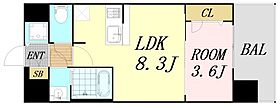 大阪府大阪市東成区大今里南3丁目（賃貸マンション1LDK・4階・29.62㎡） その2