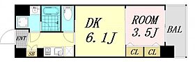 大阪府大阪市淀川区新高1丁目（賃貸マンション1DK・4階・28.52㎡） その2