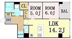 大阪府大阪市北区中崎3丁目（賃貸マンション2LDK・9階・60.22㎡） その2