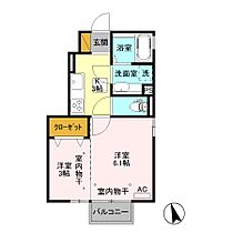 ファミーユ 101 ｜ 栃木県栃木市薗部町4丁目1-51（賃貸アパート2K・1階・29.84㎡） その2