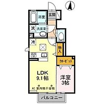 アオーラ泉　A 106 ｜ 栃木県栃木市箱森町24-16-2（賃貸アパート1LDK・1階・32.36㎡） その2