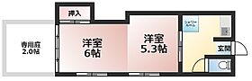 レジデンスタカザワ 103 ｜ 栃木県栃木市富士見町13-8（賃貸アパート2DK・1階・30.00㎡） その2