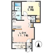 仮）シェルルスターテラス平柳町 110 ｜ 栃木県栃木市平柳町1丁目（賃貸アパート1LDK・1階・43.24㎡） その2