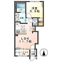 仮）シェルルスターテラス平柳町 106 ｜ 栃木県栃木市平柳町1丁目（賃貸アパート1LDK・1階・43.24㎡） その2