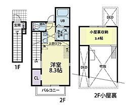 Ｌｕｐｉｎｕｓ　II 201 ｜ 栃木県栃木市平柳町3丁目6-31-1（賃貸アパート1K・2階・30.89㎡） その2