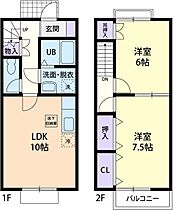 Country Valley Watanabe 105 ｜ 栃木県下都賀郡壬生町大字壬生丁135-43（賃貸アパート2LDK・1階・59.62㎡） その2