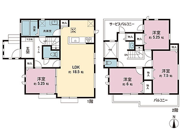 間取りを拡大表示