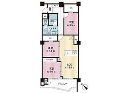 藤が丘マンション 1SLDKの間取図画像