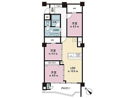 間取図です。図面と異なる場合は現況を優先させていただきます。
