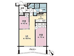間取図画像 2LDK