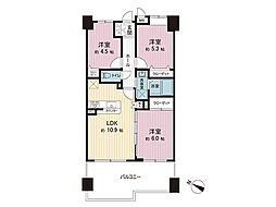ライオンズガーデン青葉台南 3LDKの間取図画像