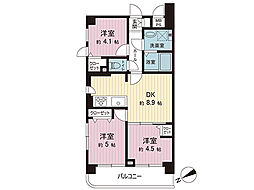 セザール第三鷺沼 3DKの間取図画像