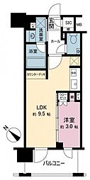 デュオステージ横濱桜木町 1LDKの間取図画像
