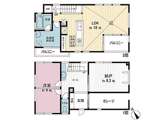 間取り 稲城市平尾1丁目 中古戸建