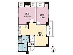 間取図画像 2LDK