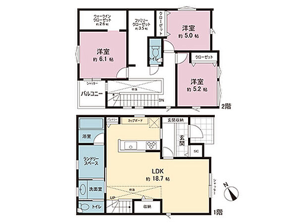 間取りを拡大表示