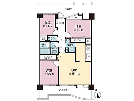 間取図です。図面と異なる場合は現況を優先させていただきます。