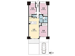 ハイホーム淵野辺 3LDKの間取図画像