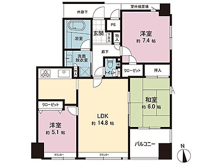 間取図です。図面と異なる場合は現況を優先させていただきます。