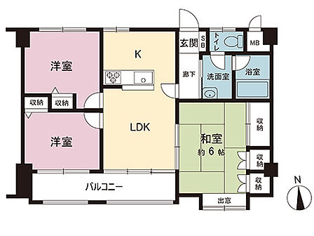 間取図です。図面と異なる場合は現況を優先させていただきます。