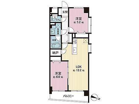 間取図です。図面と異なる場合は現況を優先させていただきます。