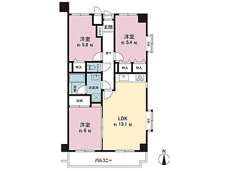 間取図です。図面と異なる場合は現況を優先させていただきます。