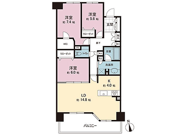 間取りを拡大表示