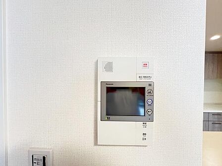 訪問者を確認できるTVモニター付きインターフォンです。