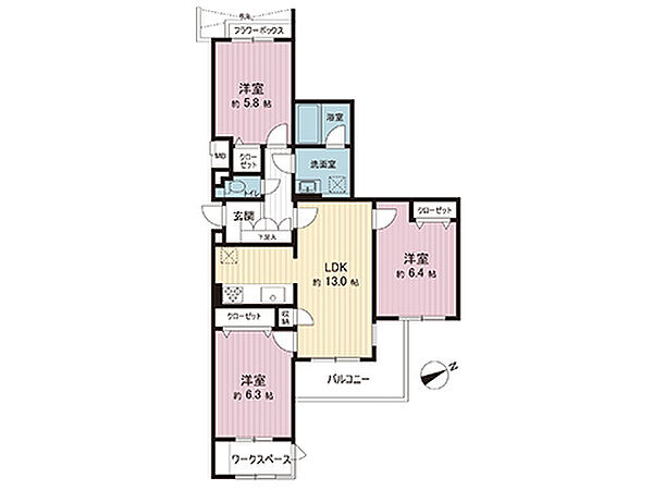 間取りを拡大表示