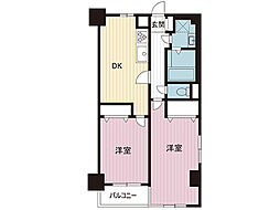 セザール大和 2DKの間取図画像