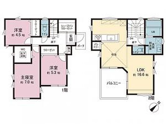 間取り 茅ヶ崎市今宿 戸建　5号棟