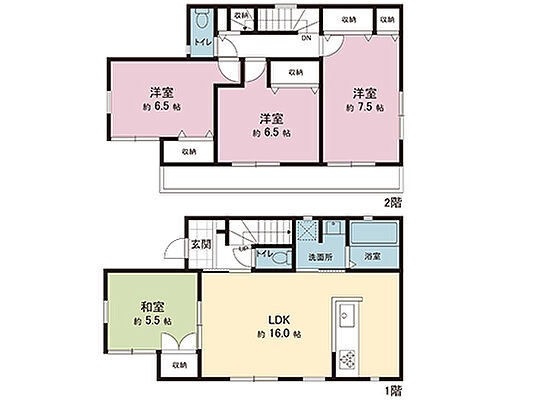 間取り 町田市金井8丁目 中古戸建