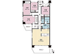 マイキャッスル椚田 4LDKの間取図画像