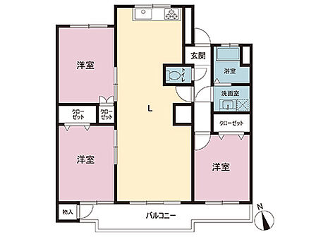 間取図です。図面と異なる場合は現況を優先させていただきます。